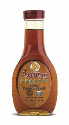 ANDERSON'S Organic Pure Maple Syrup 8 Oz 236ml Grad A Dark 37085