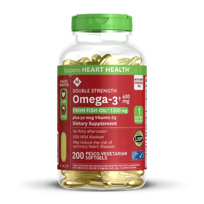MEMBER'S MARK D/S OMEGA-3 600MG/D3 50MCG*200S/GELS 55522