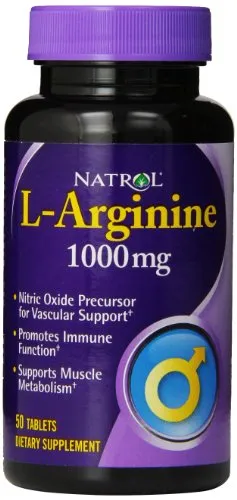 NATROL L-ARGININE 1000MG *50CAPSULES 55816