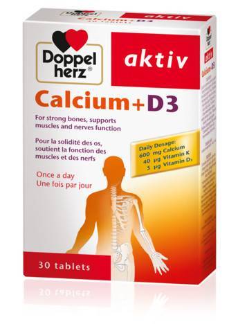 DOPPELHERZ AKTIV CALCIUM+D3 *30TABLETS 55162
