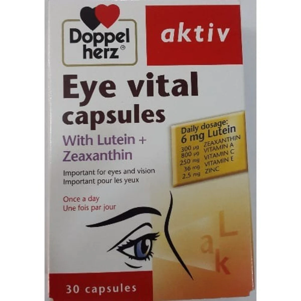 DOPPELHERZ AKTIV EYE VITAL*30CAPSULES 55946