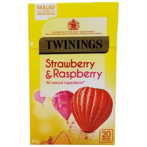 TWININGS RASPBERRY & STRAWBERRY 53960