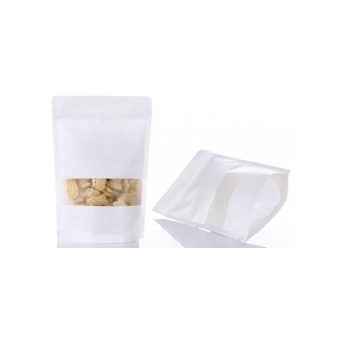 50 Pieces Kraft Paper Ziplock Packaging Pouch 36700