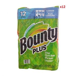 BOUNTY ADVANCE/PLUS TISSUE x12 ROLLS 35007