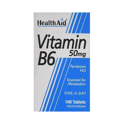 HEALTHAID VITAMIN B6 50MG*100TABLETS 64810