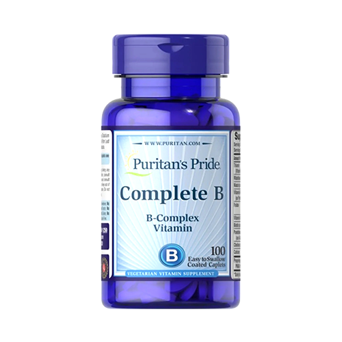 PURITAN'S PRIDE VITAMIN B-COMPLEX + VITAMIN C *100 CAPLETS 62585