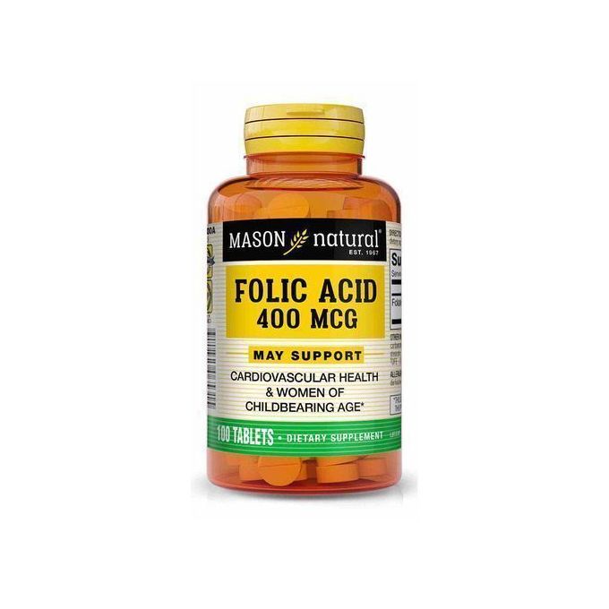 MASON FOLIC ACID 400MCG *100 TABLETS 55651