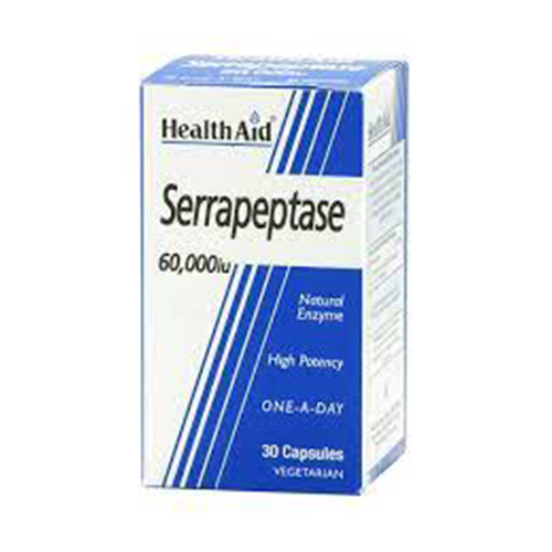 HEALTH AID SERRAPEPTASE 60000IU*30CAPSULES 63356