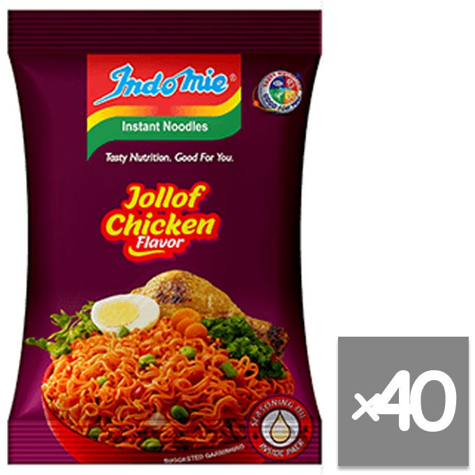 Indomie Jollof Chicken Flavor 70g - 1 Carton 49188