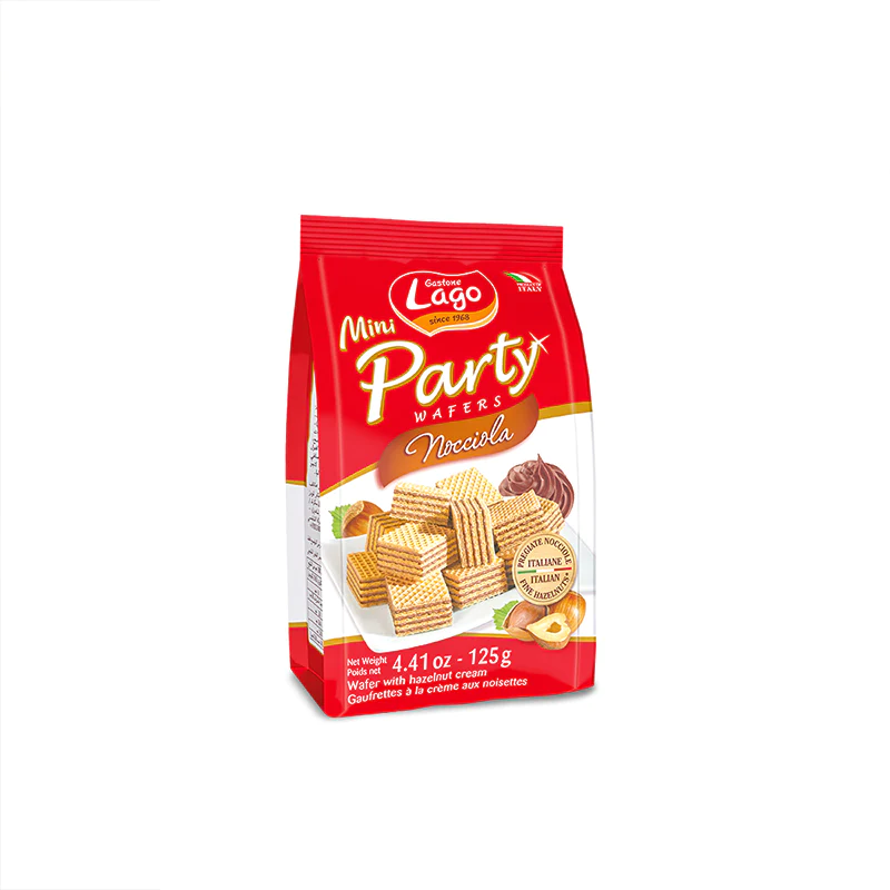Gastone Gastone Lago Mini Party Wafers Hazelnut 125G (Bag) x1 48607