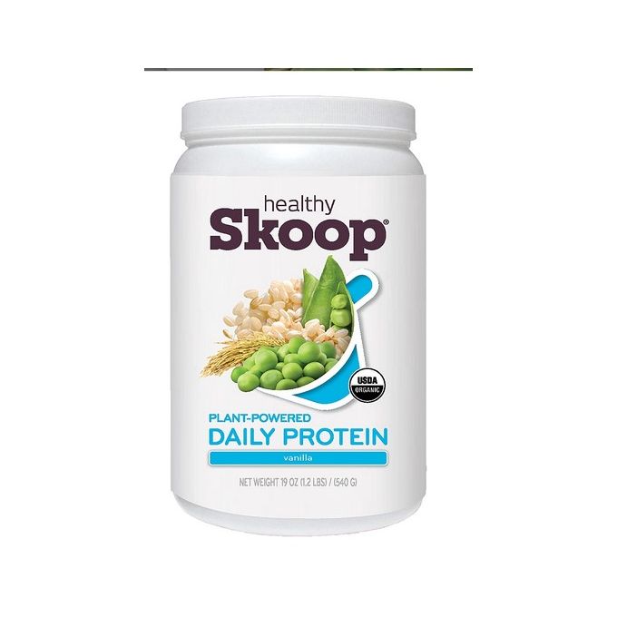 healthy Skoop Organic Daily Protein W Brown Rice & Pea Protein 540g 1.2lb 52691
