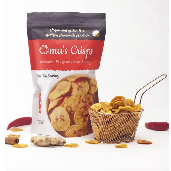 Oma's crisps Plantain Chips (Spicy Flavour) 270g 52833