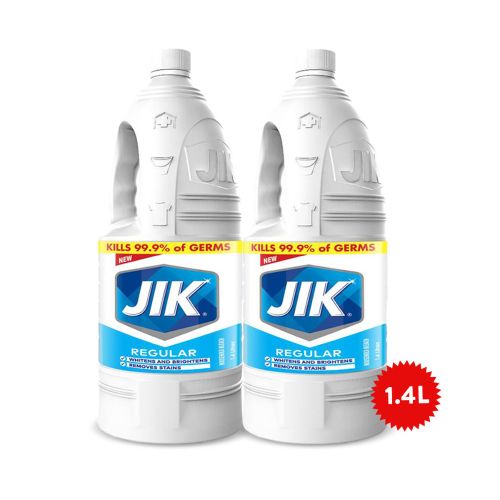Jik Bleach (Stain Remover & Germs Killer) - 1.4 Ltrs - Pack Of 2 48643