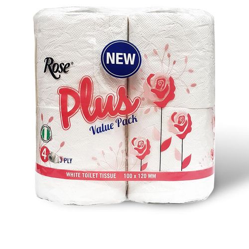 Rose 4 Big Rolls Rose Plus Multi Purpose Tissue Papers Towel 53359