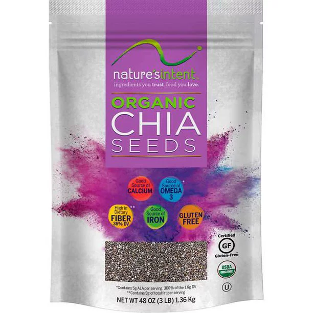 NATURE’S INTENT ORGANIC CHIA SEEDS 1.36KG 55647