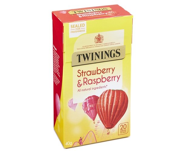 TWININGS RASPBERRY & STRAWBERRY 53961