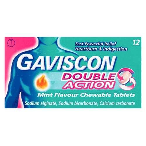 GAVISCON DOUBLE ACTION X 12 TABS 35178