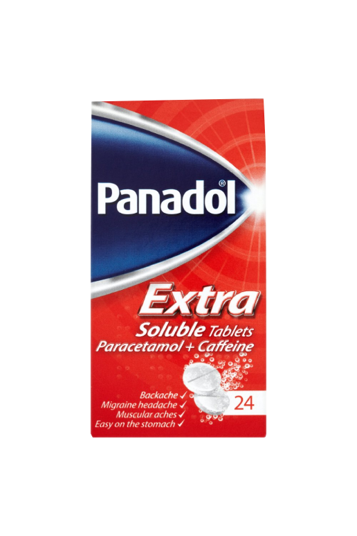 PANADOL EXTRA SOLUBLE TABLETS PARACETAMOL+CAFFEINE 36011
