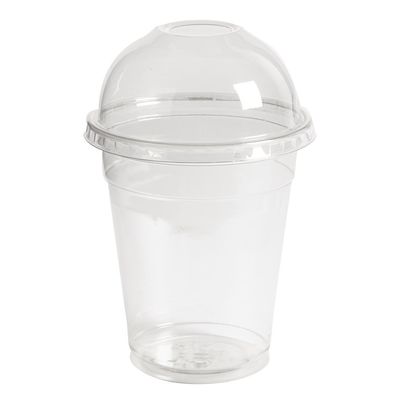50 Big Disposable Smoothie Cups With Dome Lid - 16OZ 36900