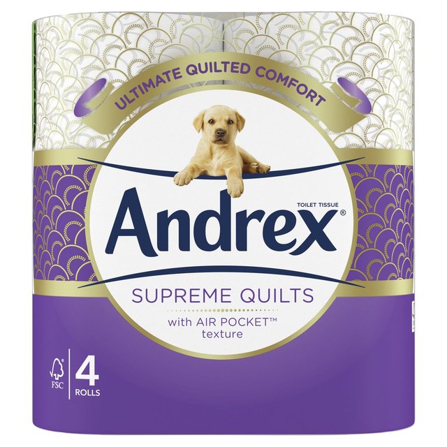 ANDREX TOILET ROLL SUPREME QUILTS 4'S 36816