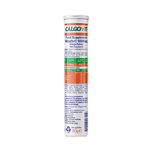 CALGOVIT EFF. VIT C 1000MG X 20 36076