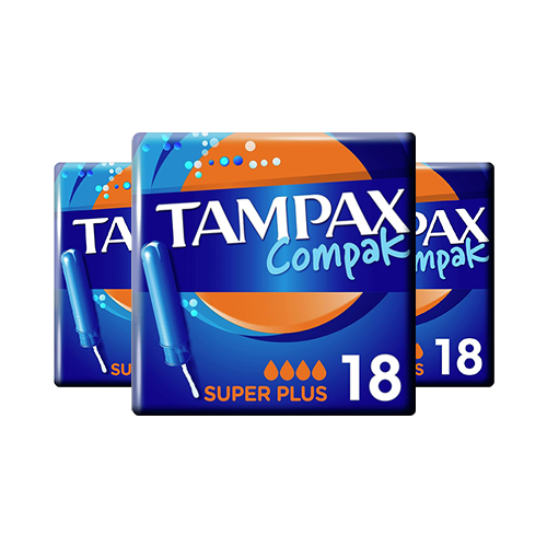 TAMPAX COMPAK SUPER PLUS TAMPON 18S