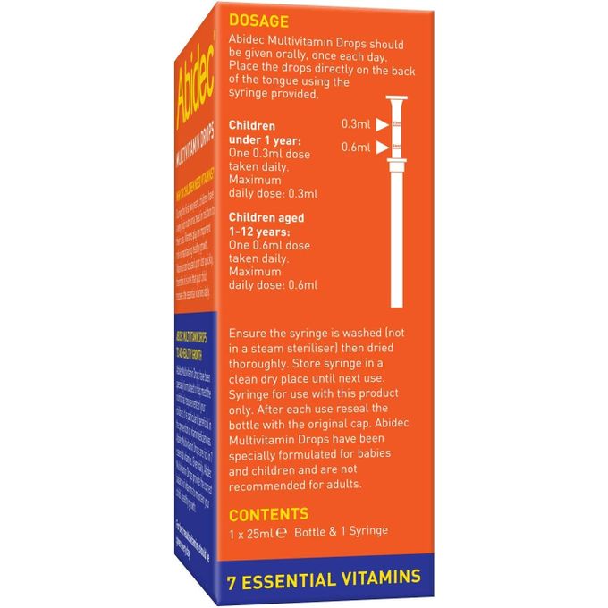 ABIDEC MULTIVITAMIN DROP FOR BABIES* 25ML 55952