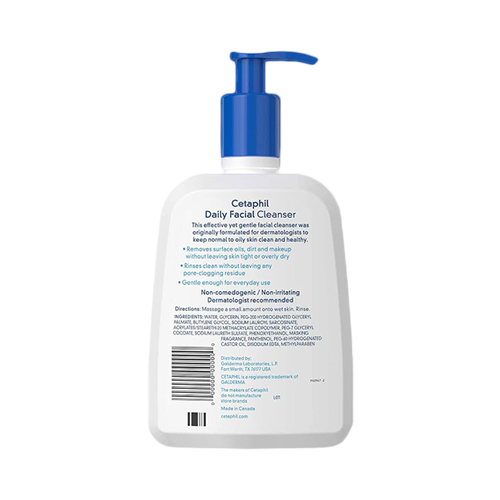 Cetaphil Daily Facial Cleanser-Normal To Oily Skin 20 Oz (591ml) 56119