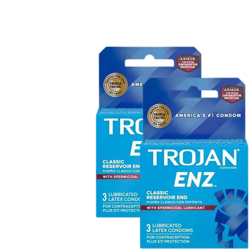 TROJAN-ENZ SPERMICIDAL LUBRICANT CONDOM*3 62270