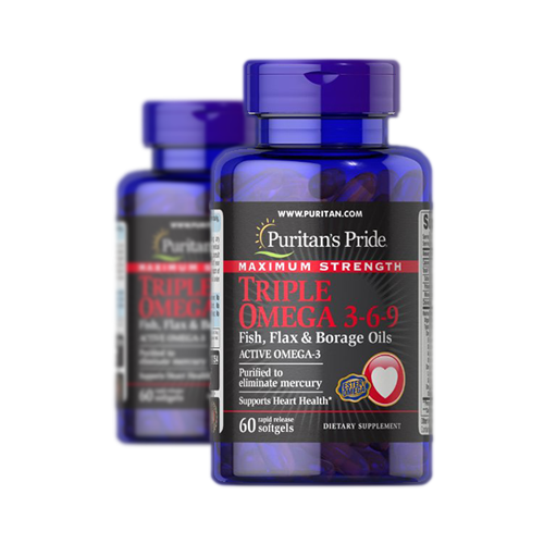PURITAN'S PRIDE TRIPLE OMEGA 3-6-9 *60 SOFTGELS 62702