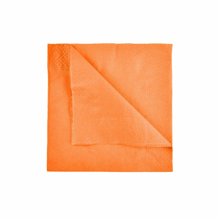 SWANTEX 33CM 2PLY ORANGE LUNCHEON NAPKIN 53606
