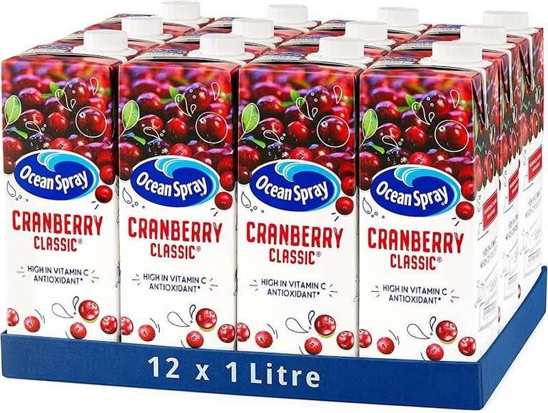 OCEAN SPRAY CRANBERRY CLASSIC JUICE 1LTR 50281