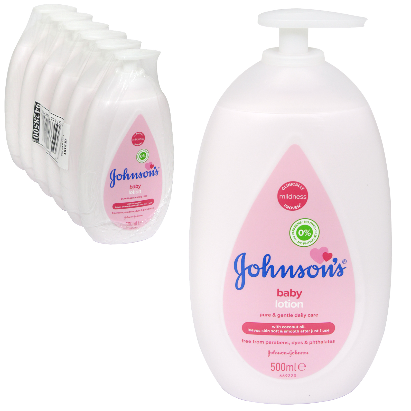 JOHNSON & JOHNSON BABY LOTION WITH PUMP 500ML 53265