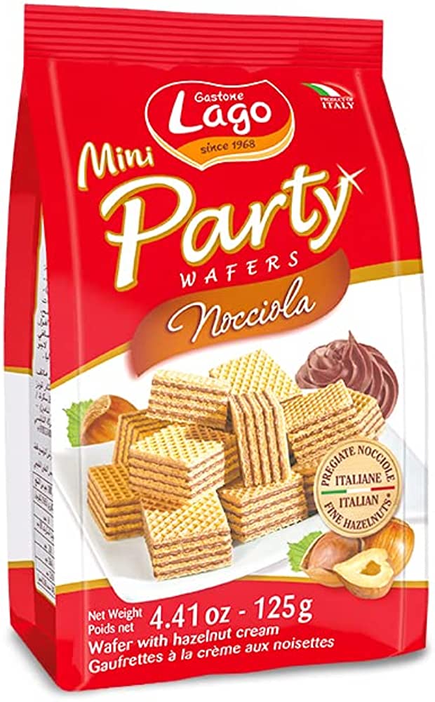 Gastone Gastone Lago Mini Party Wafers Hazelnut 125G (Bag) x1 48611