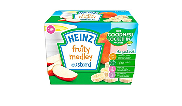 Heinz fruit hot sale custard