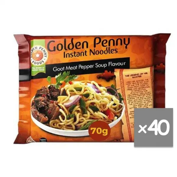 Golden Penny Goat Meat Pepper Soup Noodles 70g x40 50016