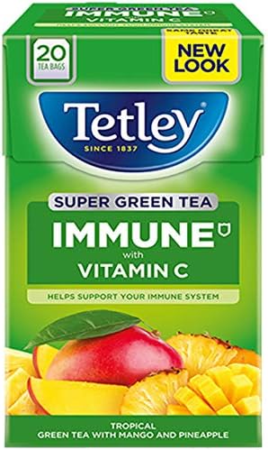 TETLEY SUPERGREEN BOOST IMMUNE MANGO/PINE TEA 53586