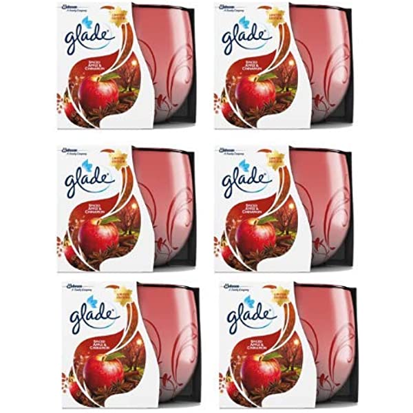 GLADE CANDLE SPICED APPLE/CINNAMON 120G 51576