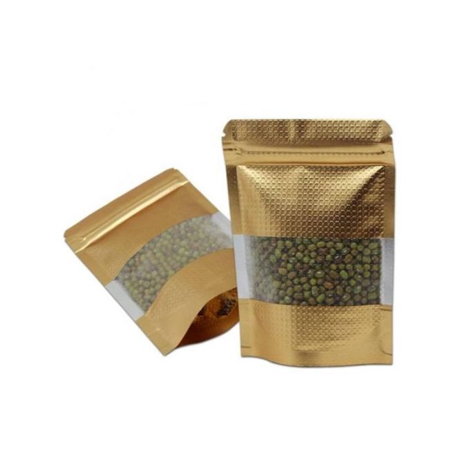 100pcs Resealable Packaging Pouch(Gold) 36889