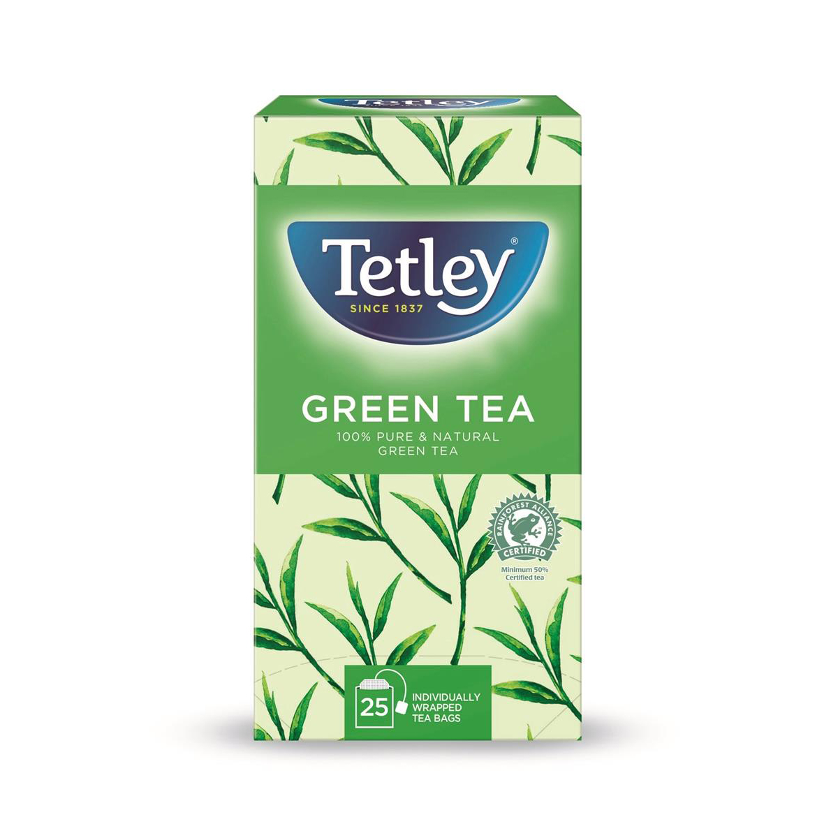 TETLEY ENVELOPES GREEN TEA PURE DS 25'S 53795