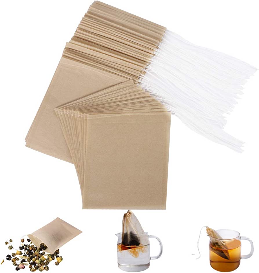 500 Disposable Empty Tea Bags Tea Infuser Drawstring 36541