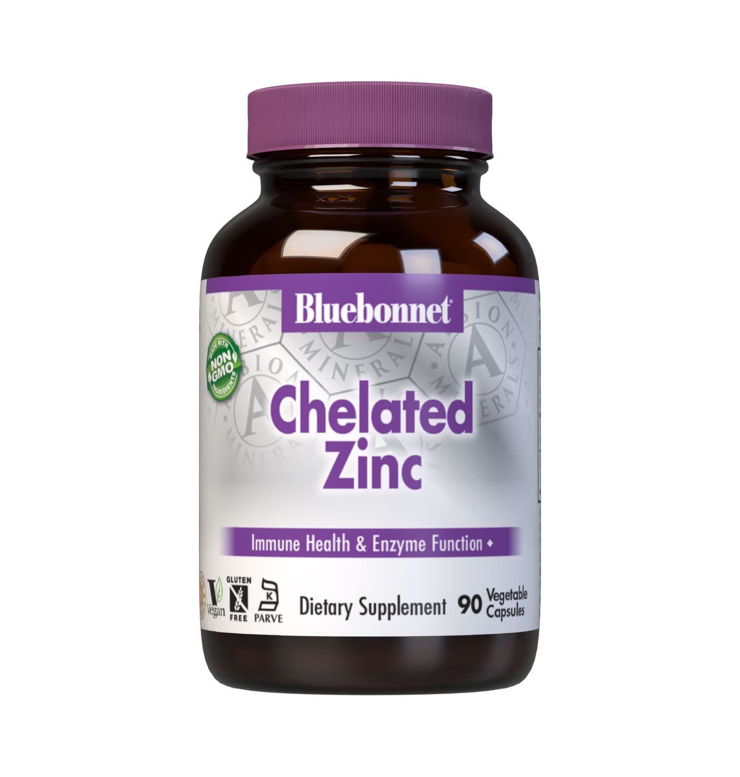 BLUEBONNET CHELATED ZINC *90VEGETABLE CAPS 55509