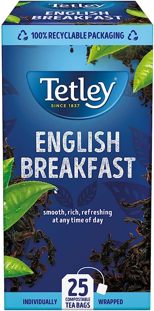 TETLEY ENVELOPES ENGLISH BREAKFAST DST 25'S 53736