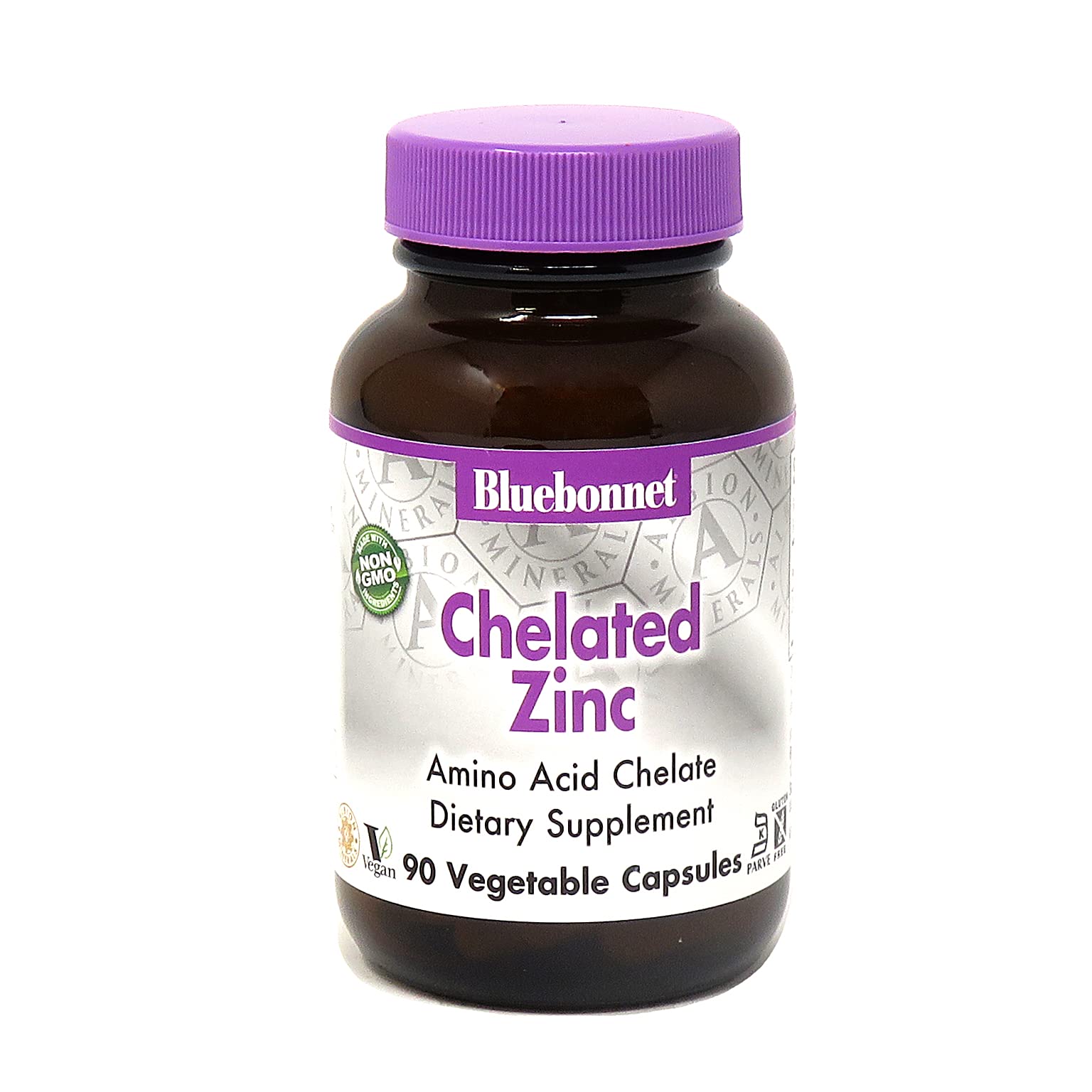 BLUEBONNET CHELATED ZINC *90VEGETABLE CAPS 55508