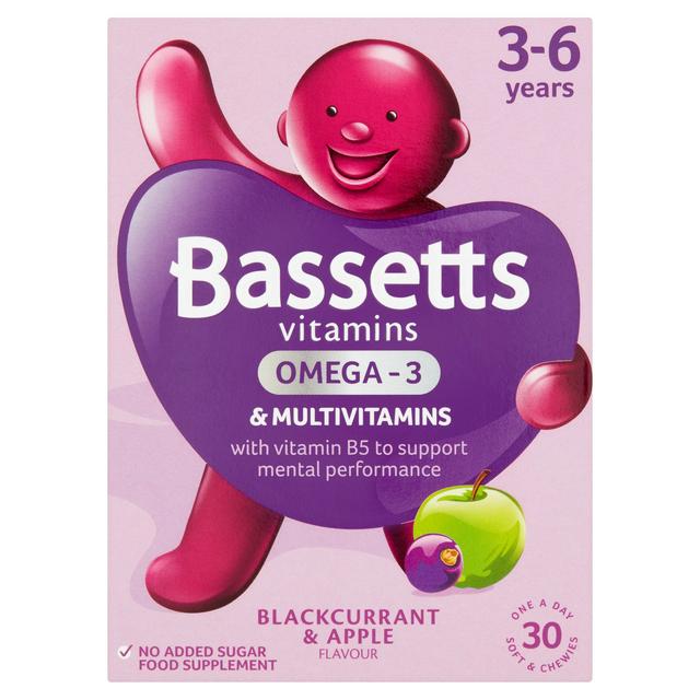 BASSETTS OMEGA-3 (3-6YRS)*30SOFT CHEWIES 55342