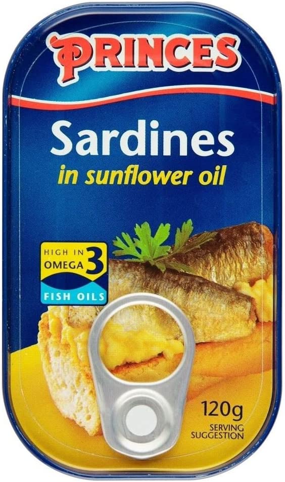 PRINCES SARDINES IN SUNFLOWER OIL 120G 52240