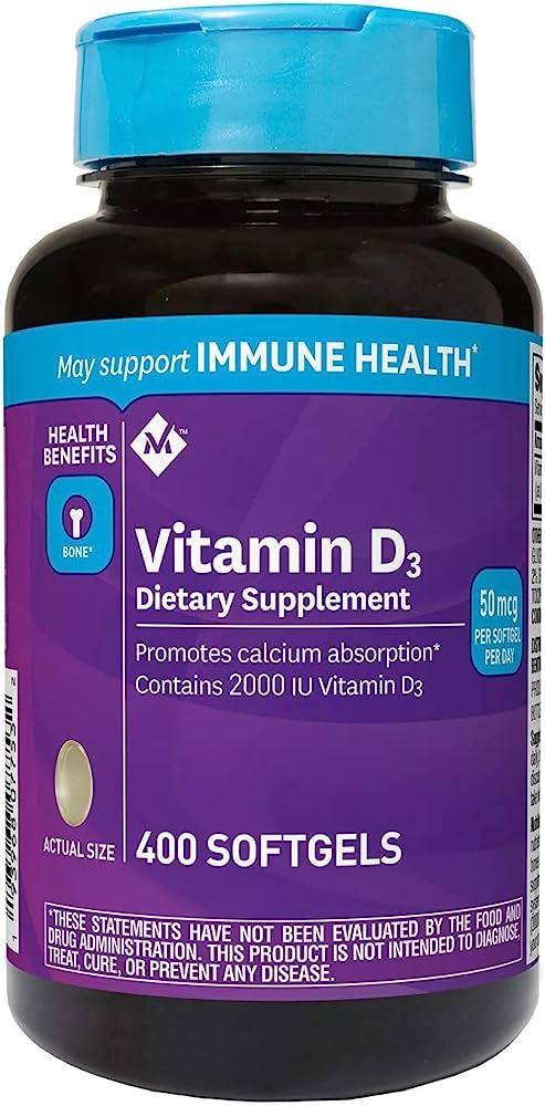MEMBER'S MARK VITAMIN D3 50MCG(2000IU)*400SOFTGELS 55122