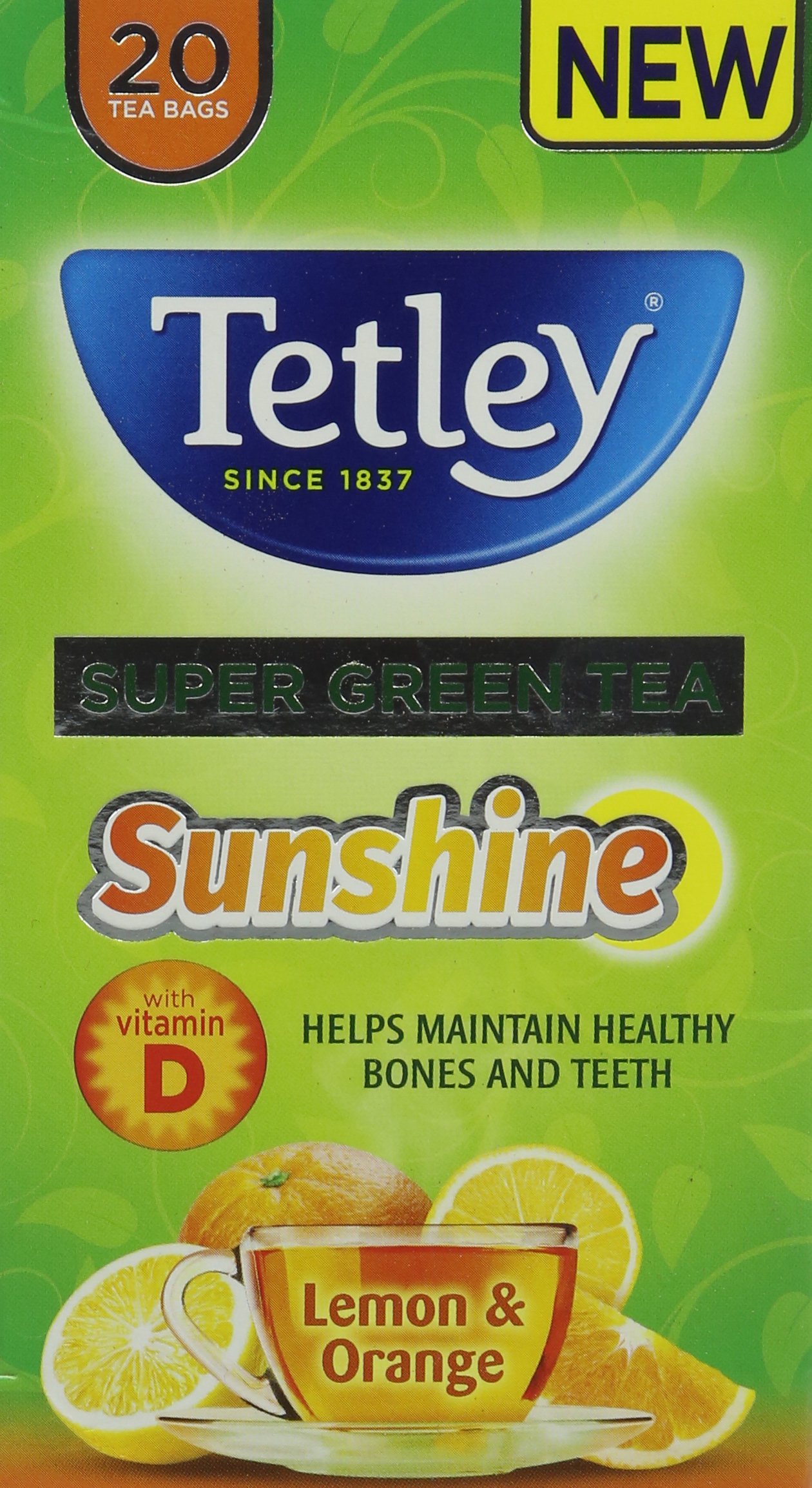 TETLEY SUPERGREEN BOOST IMMUNE LEMON/ORANGE TEA 53900