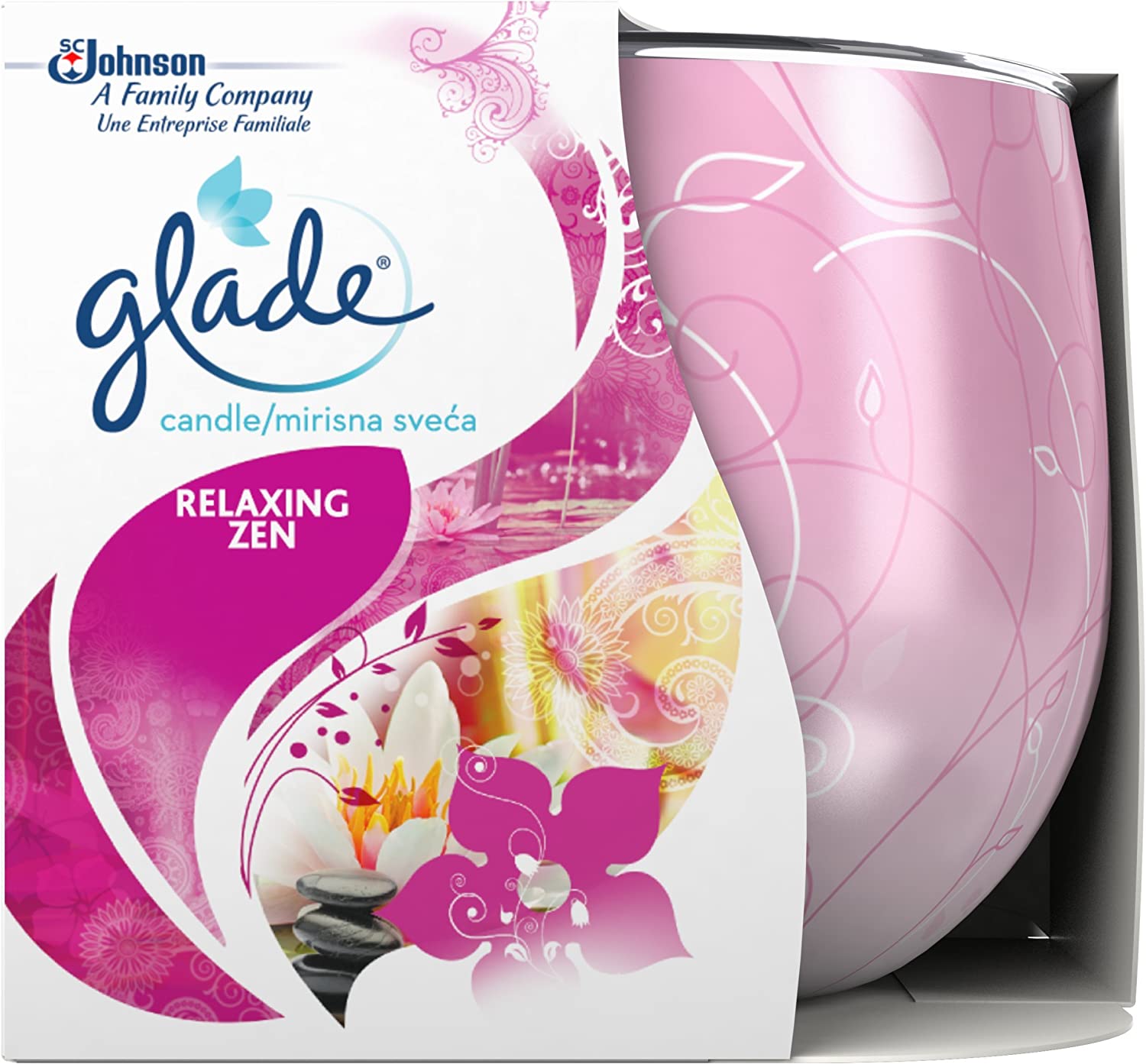 GLADE CANDLE RELAXING ZEN 120G 50142