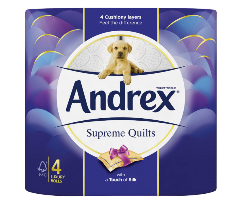 ANDREX TOILET ROLL SUPREME QUILTS 4'S 36818
